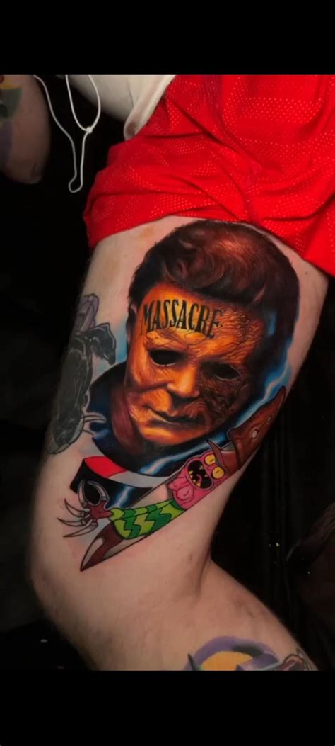 michael myers tattoo|micheal myers tattoo thorn.